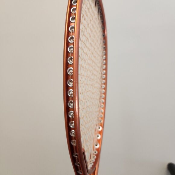 Vintage Burnt Orange Ektelon Flex Racquetball Racquet Small Leather Handle MCM - Picture 11 of 12